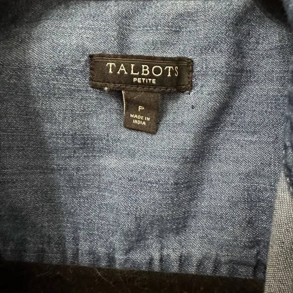 Talbots Denim Button-Up Shirt, NWOT - Picture 3 of 3